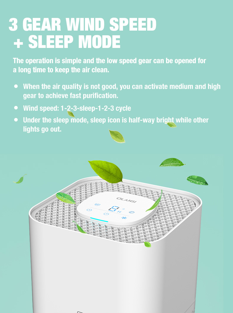 Olansi A4 Pro Desktop Luftrenare (5)