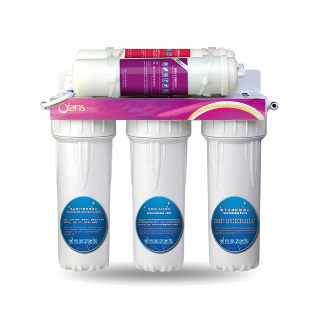 Byte varm och kallt utomhus 5-stegs kran UV Carbon System Machine Purifier Home Water Filter